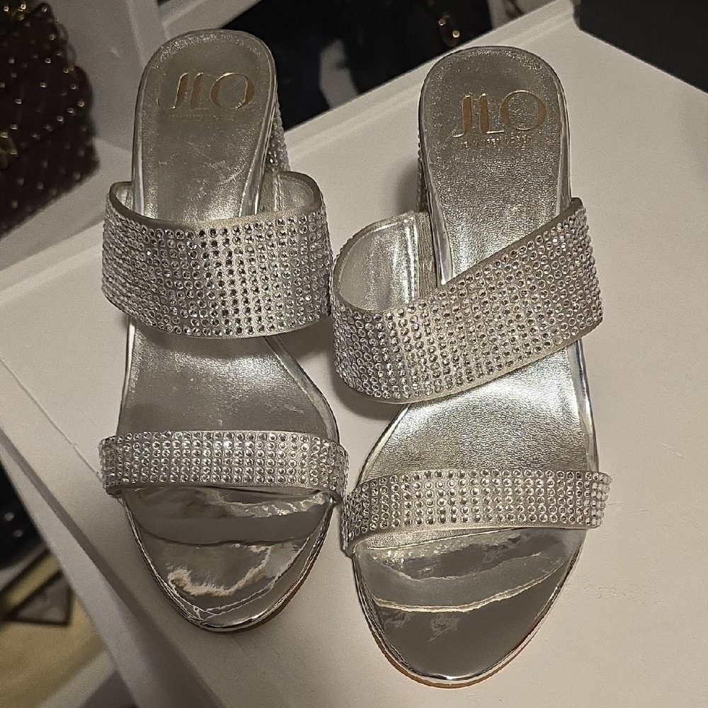Jennifer Lopez Elegant Silver Women's Sandals